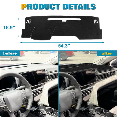 Dashboard Cover Pad Anti-Dirt Sunshield Protect Dash Mat For Toyota Camry 2025