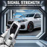 x xotic tech Mech Style Heavy Metal Key Fob Cover Compatible with BMW 2023 2024 2025 X1 X5 X6 X7 i7 Xi 3 5 7 Series 740i 760i XM IX IX3 I5 I7, Zinc Alloy Key Case Protector Shell Keychain