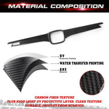 Carbon Fiber Style Rear Bumper+Trunk Lid Decor Trim For Honda Accord 4DR 18-22