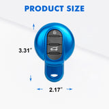 x xotic tech ABS Key Fob Cover Case Shell Holder Protector Compatible with MINI Cooper 3rd Gen F55 F56 F57 F54 Clubman, Gen2 F60 Countryman Smart Key