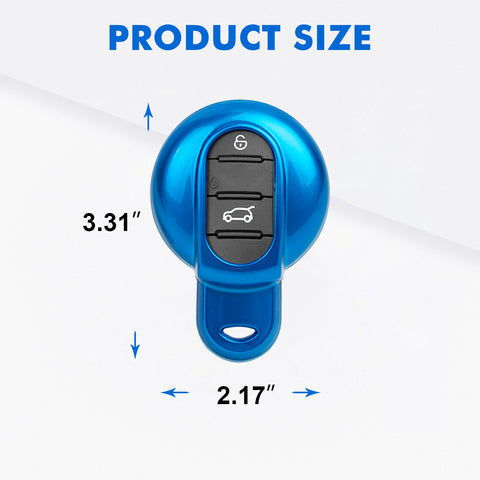 x xotic tech ABS Key Fob Cover Case Shell Holder Protector Compatible with MINI Cooper 3rd Gen F55 F56 F57 F54 Clubman, Gen2 F60 Countryman Smart Key