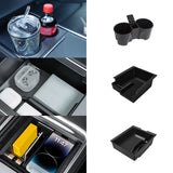 Center Console Armrest Storage Cup holder Organizer For Tesla Model 3 Y 2021-23