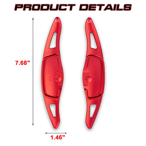 Sporty Red Aluminum Paddle Shifter Extension For Kia EV3 EV4 EV5 EV6 2025 2026