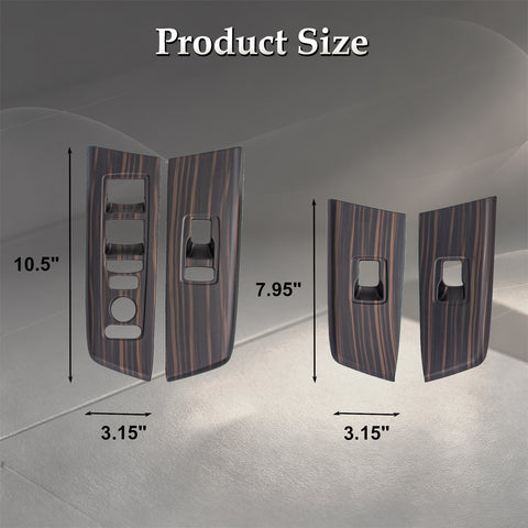 Wood/ Carbon Look Window Control Panel Cover Switch Trim For Honda CRV 2023-2027
