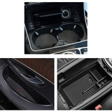 Console Armrest Front Door Storage Organizer Cup Holder For Benz C Class 2015-21