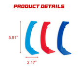 Tri-Colored Front Kidney Grille Strips Clip Cover For BMW 3 Series GT 2013-2020