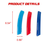 Tri-Colored Front Center Kidney Grille Strips Clip Cover For BMW X3 E83 2003-06