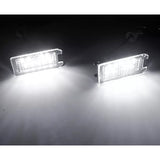 x xotic tech LED License Plate Lights Tag Lamps Replacement Compatible with Jeep Grand Cherokee Compass Patriot Fiat 500 Dodge Viper, Error Free 6000K Xenon White, 2Pcs