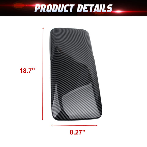 Carbon Fiber Look Center Console Armrest Box Cover Trim For Toyota Camry 2025-up