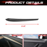 2x Matte Black Carbon Fiber Style Door Panel Cover For Tesla Model 3 2021-2023 & Model Y 2020-up