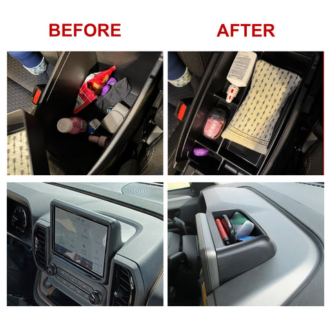 Armrest Box Dashboard Storage Organizer Tray For Ford Bronco Sport 2021-2024