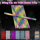 Car Interior Air Conditioner Outlet Decoration Stripes Cover Accessories 10 PCS