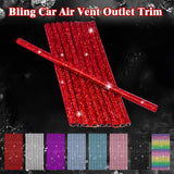 Car Interior Air Conditioner Outlet Decoration Stripes Cover Accessories 10 PCS