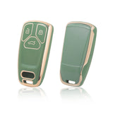 2X White TPU Full Cover Smart Key Fob Case Cover For Audi A4 A5 A6 A7 A8 Allroad