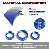 Engine Push Button Air Conditioner Switch Cover CD Knob Ring For Dodge Charger