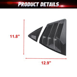 Side Window Louver Blinds Sun Shades Trim For Toyota Camry 2025-2026 Gloss Black