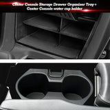 Center Console Storage Tray + Insert Water Cup Holder For Honda Civic 2016-2021