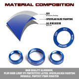 Engine Start Button AC Radio Switch Knob Ring Cover For Dodge Charger Challenger