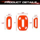 x xotic tech Dome Light Cover Trim Set Decoration Compatible with Jeep Wrangler JL JLU 2018-2023 & Gladiator JT 2020-2023 Interior Accessories(3Pcs)