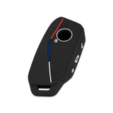 x xotic tech Soft Silicone Key Fob Cover Case Compatible with BMW X7 IX I5 M60 X5 X6 IX I7 5 7 Series 2023 2024 2025 2026, Intelligent Car Side Button Smart Key Protector