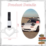 x xotic tech JDM Angel Wing Shaped Tsurikawa Subway Train Bus Handle Straps Drift Charm Rear Bumper Warning Loops Ring for Cars, SUV Interior Exterior Decoration