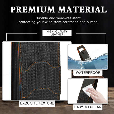 Portable Bottle Wine Gift Bag Champagne Beer Holder for Picnic Party, Christmas