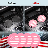 2.75 Inches USA Flag Style Anti Slip Drink Cup Holder Insert Mat Universal Fit