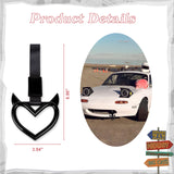 x xotic tech JDM Devil Shaped Tsurikawa Subway Train Bus Handle Straps Drift Charm Rear Bumper Warning Loops Ring for Cars, SUV Interior Exterior Decoration