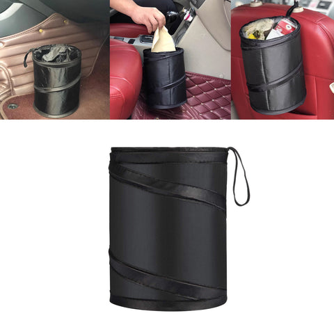 Automotive Portable Large Trash Can Garbage Holder Container Waste Basket Bin