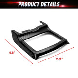 Carbon Fiber Texture Central Cup Holder Frame Trim Cover For Dodge Charger 2011-23
