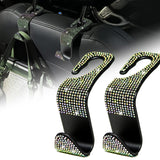 Shiny Crystal Car Seat Back Storage Hanging Hook Purse Grocery Cloth Holder