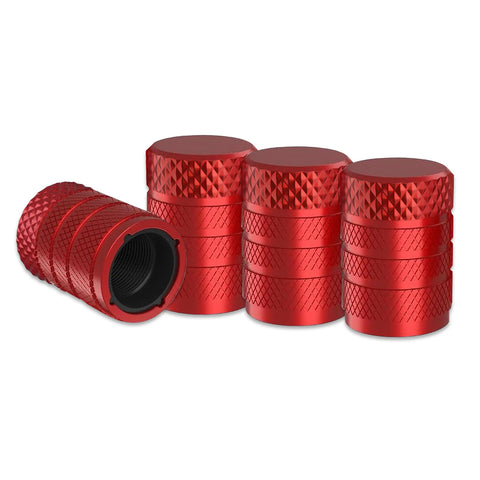 Xotic Tech 4pcs Tire Valve Stem Cover Caps Anodized Aluminum Alloy, Corrosion Resistant Leak-Proof Wheel Valve Cap Set Exterior Accessories, Universal for Cars Trucks Motorcycles SUVs and Bikes