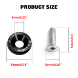 JDM VTEC Solenoid Valve Cover Cap Fender Bumper Engine Bay Washer Kit For Honda