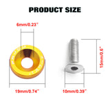 JDM VTEC Solenoid Valve Cover Cap Fender Bumper Engine Bay Washer Kit For Honda