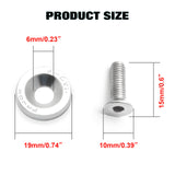 JDM VTEC Solenoid Valve Cover Cap Fender Bumper Engine Bay Washer Kit For Honda