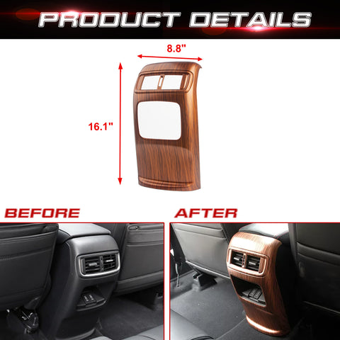 For Honda CR-V 2017-2022 Peach Wood Grain Rear AC Vent Molding Cover Decor