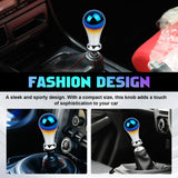 Universal Burnt Blue Alloy Round Ball Shape Car Gear Shift Knob Shifter Lever