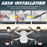 x xotic tech Mini Propellers Replacement Low-Noise and Quick-Release Blades Props Compatible with Mini 2 SE/Mini SE/Mini 2/Mini 4k Drone Screws