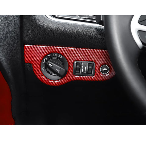Headlight Switch Button Panel Cover Trim for Challenger 2015-up Charger 2010-up