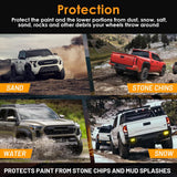 x xotic tech Mud Flaps Splash Guard Compatible with Toyota Tacoma 2024 2025 2026, No Drill Front & Rear Mudguards Fender Protector Set w/Hardware Pickup Truck Accessories(4PCS)