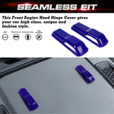 x xotic tech Front Engine Hood Hinge Cover Trim Decoration Exterior Accessories Compatible with Jeep Wrangler JL JLU 2018-up & Gladiator JT Truck 2/4 Door 2020-up (2Pcs)