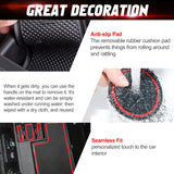 x xotic tech Door Slot Mat Compatible with Ford Mustang 2015-2023, Center Console Liner Organizer Non-Slip Cup Holder Insert Groove Door Pocket Pad Car Accessories