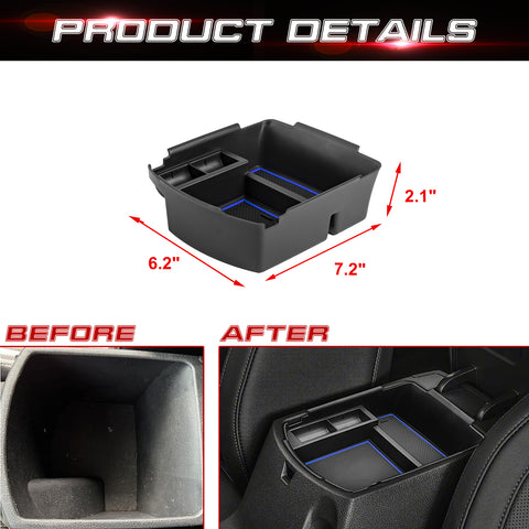 For Kia Seltos 2020-2023 Center Armrest Box Storage Coin Holder Phone Organizer