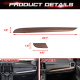 Peach Wood Look Dashboard Panel Lower Stripe Molding Trim For Honda CR-V 17-22