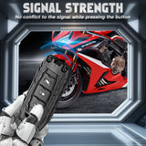 x xotic tech Mech Style Heavy Metal Key Fob Cover Compatible with PCX 150 Hybrid X-ADV SH125 Scoopy Forza 125 300 2016-2018 Super Cup 2020 2021, Zinc Alloy Key Case Protector Shell Keychain