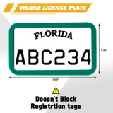 x xotic tech Motorcycle Silicone License Plate Frames, Motorbike License Plate Holder, Rust Proof, Rattle Proof, Weather Proof