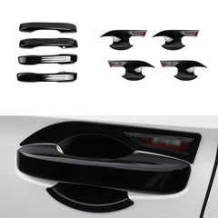 Glossy Black Exterior Door Handle+Bowl Cover Trim Kit For Honda Civic 2022-up