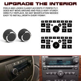 Rear Volume Knob Dash Radio Control Button Sticker For Chevy 1500 2500 GMC Yukon