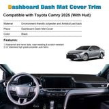 Interior Non-Slip Dash Overlay Cover Dashboard Poly Mat For Toyota Camry 2025