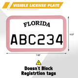 x xotic tech Motorcycle Silicone License Plate Frames, Motorbike License Plate Holder, Rust Proof, Rattle Proof, Weather Proof